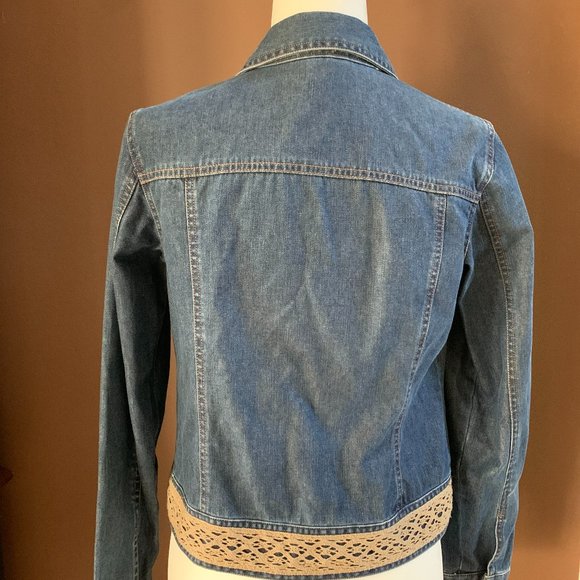 Ann Taylor XS Denim Blue Jean Jacket - Picture 5 of 9